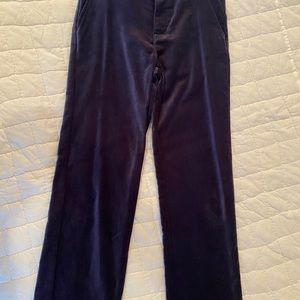 NWT Janie & Jack Boys Navy Velvet Holiday Slacks.